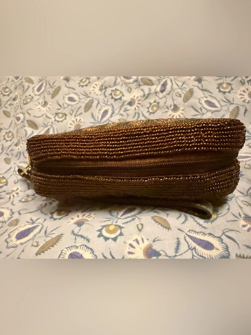 Gold Beaded Wristlet Pouch - Designer Style